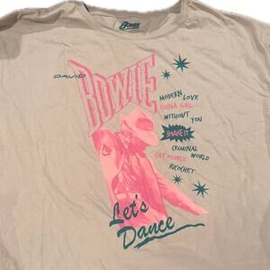 David Bowie Graphic Tee NWT Size M